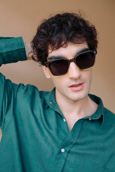 Bilge Karga Brigette Gray Green Black Men's Sunglasses
