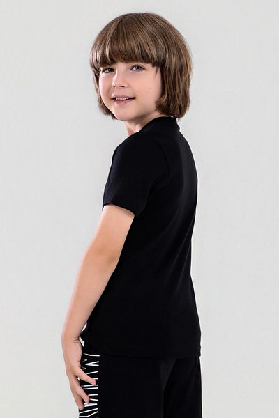 BAYKAR Boy's Cotton Crew Neck Flannel T-Shirt 3 Pack Black