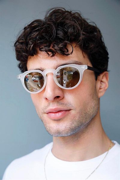 Bilge Karga Descartes Matt Clear Brown Men's Sunglasses
