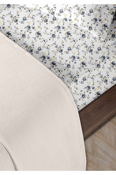 HomeBerry 100% Cotton Lidia Pink Single Pique Set 160 X 230 cm