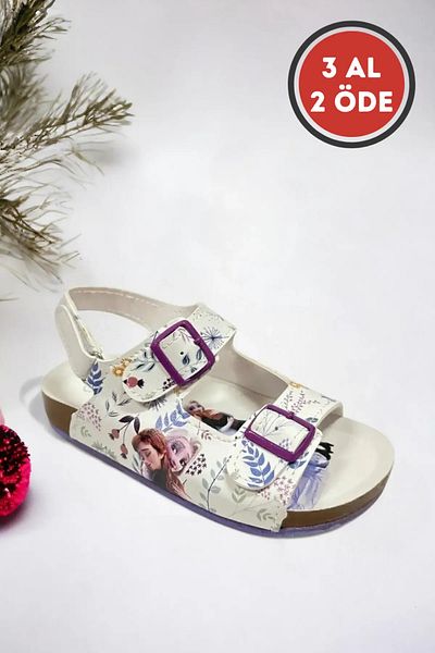 Ponchiq Sandale pentru fete cu model Snow World