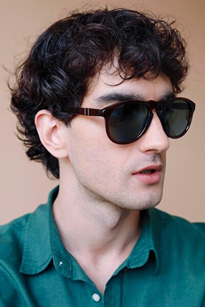 Bilge Karga Bennett Dark Brown Green Men's Sunglasses
