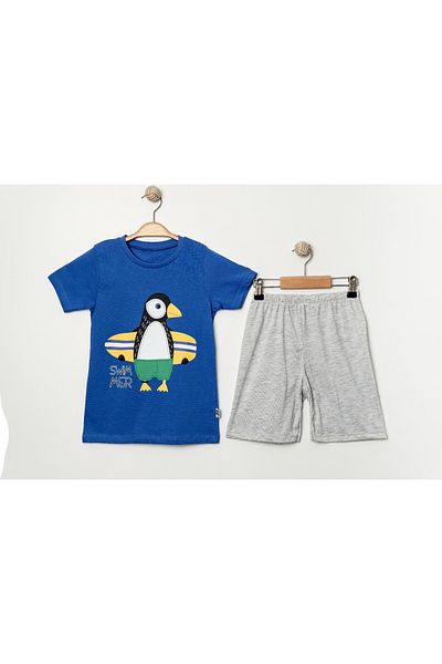e-çocuk Swimmer Penguin 2-Piece Boy's Suit 4741