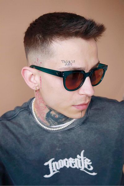 Bilge Karga Campbell Green Brown Men's Sunglasses