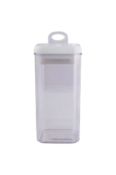 Felli Flip-Tite Rectangular Food Storage Container Clear and White 1.2 Liter