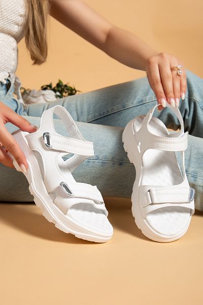 uway Women's Soft Orthopedic Sole Velcro Sports Sandals