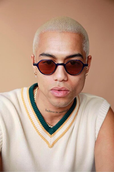 Bilge Karga Paula Navy Brown Men's Sunglasses