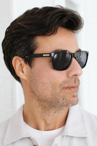 Bilge Karga Lennart Black Men's Sunglasses - Stylish and Comfortable Design