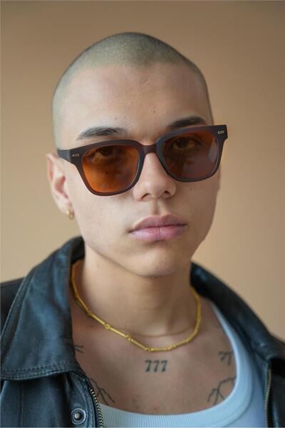 Bilge Karga Tabbart Matt Brown Erkek Güneş Gözlüğü