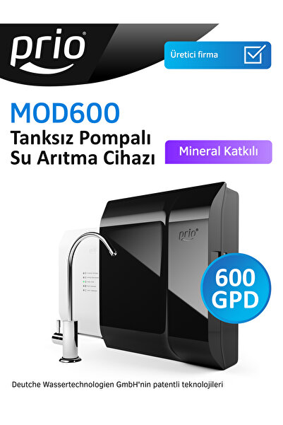 Prio Mod600 Tanksız Direkt Akışlı Pompalı Su Arıtma Cihazı