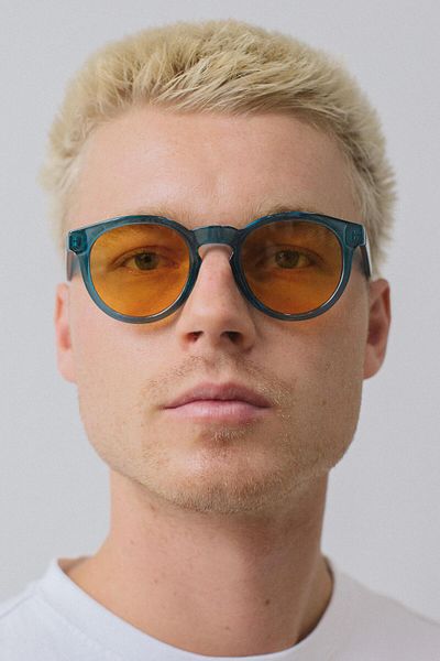Bilge Karga Men's Sunglasses - Gleen Blue Orange