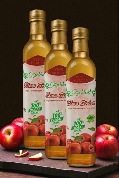 Güzeldost Elma Sirkesi %100 Katkısız 3'lü Set (Doğal Fermente)