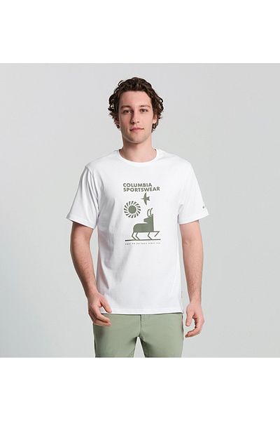 Columbia Men's Short Sleeve T-Shirt - Csc m Naturally Outdoor Ss Tee Cs0410