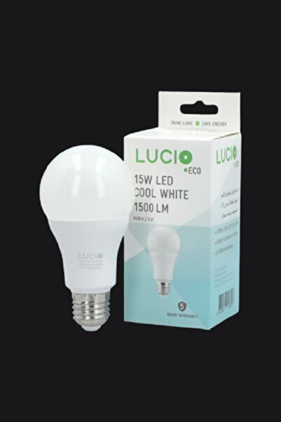 LUCİO لمبة LED بتصميم أنيق، 10 وات، 6500 كلفن، 1050 لومن، 3 قطع، بقاعدة E27، لون أبيض بارد