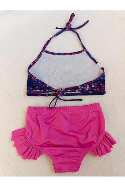 Modomood Girl's Geometric Pattern Bikini Set