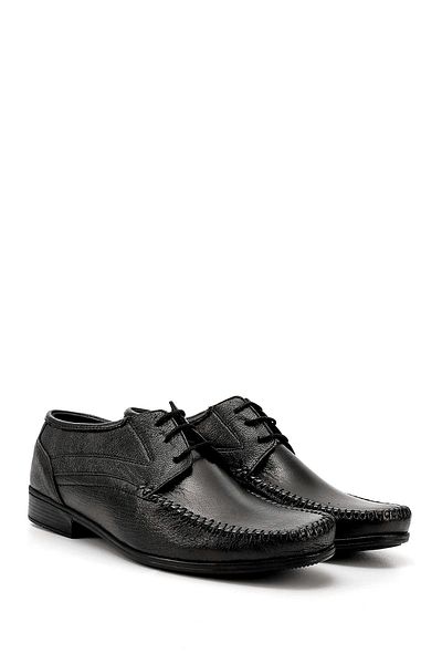 GÖNDERİ(R) Men's Black Lace-Up Genuine Leather Classic Shoes