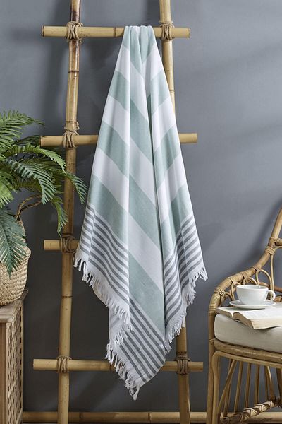 Mira Home Serenity Large Size Peshtemal Πετσέτα Θάλασσα Μπάνιο 90x170 cm 100% Βαμβάκι