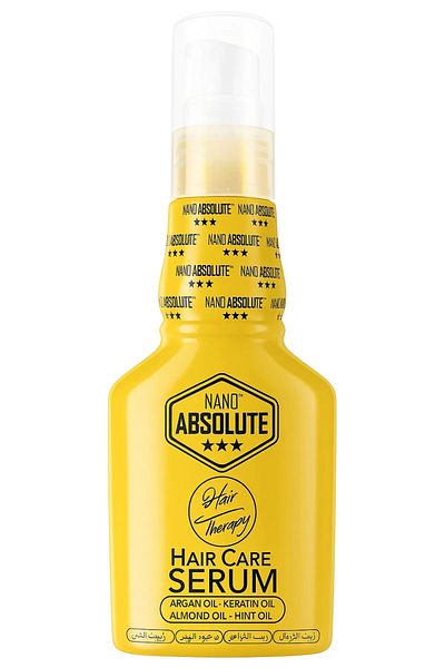 Nano Absolute Argan Oil Hair Serum - Repairing and Nourishing Hair Care Serum with Keratin & Almond Oil