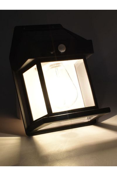 MACON Outdoor Solar Wall Lamp Waterproof Tungsten Filament Lamp Induction Lamp Household Light Garden Wall