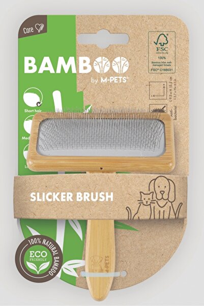 M-PETS BAMBOO İNCE TELLİ FIRÇA (M)