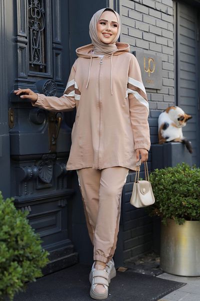 Neva Style Hijab Zippered Biscuit Set of Two - 20135Bs