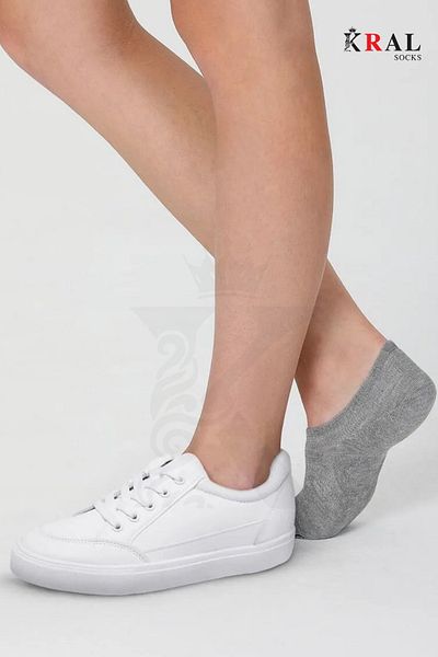KRAL SOCKS 8 Pieces - 8 Pairs of Cotton Anti-Sweat Summer Invisible Socks Set for Women and Men