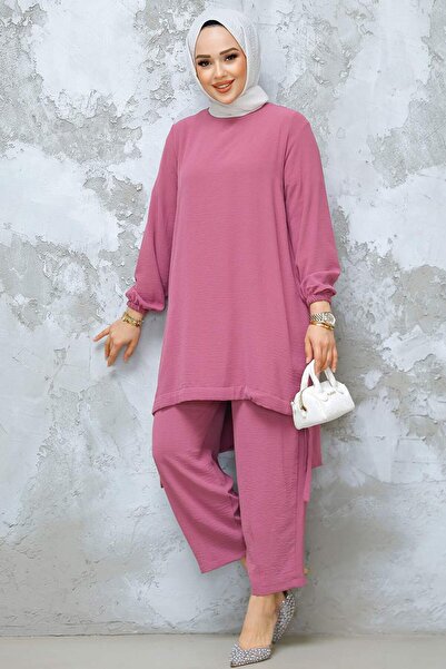 Neva Style Dusty Rose Hijab Double Suit 65876Gk