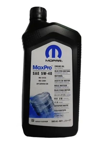 Mopar Mopar 5w40 6-pack engine oil