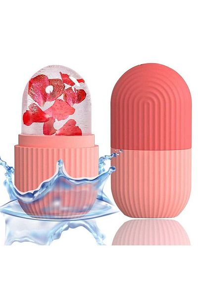 Prime by Javaudan Ice Mold Ice Maker for Face with Anti-Leak & Drip System, Contour Cube Ice Roller, Silicone Ice Hold