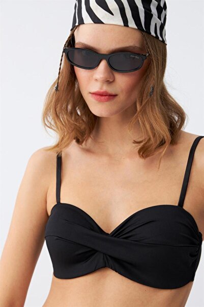 modaserdem Mdsrdm Women's Strapless Black Bikini Set