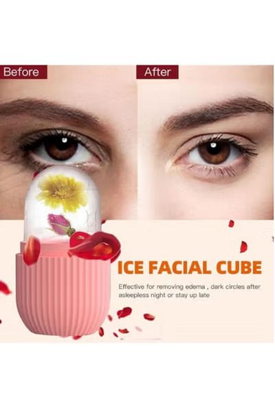 Prime by Javaudan Ice Mold Ice Maker for Face with Anti-Leak & Drip System, Contour Cube Ice Roller, Silicone Ice Hold