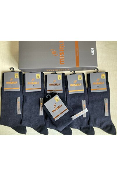 Mısırlı Mısırlı Erkek Dikişsiz Konforlu Jakarlı Bambu Kumaş Çorap 6 Lı Paket