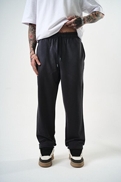 Respire Erkek Sprey Baggy Eşofman Altı Füme