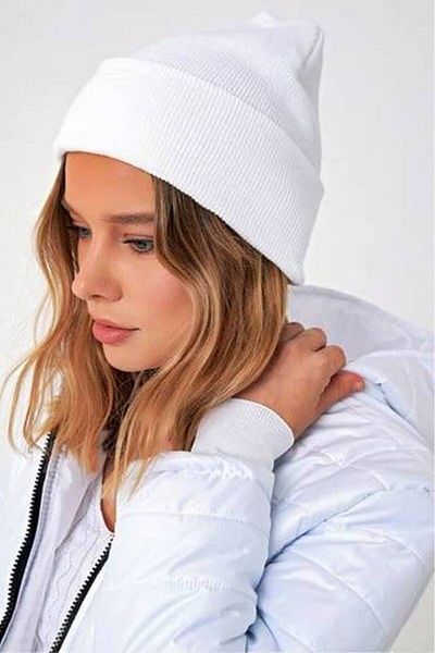 Boldy Κλασικό Αθλητικό Πλεκτό Μπερέ Μπερέ Unisex Χωρίς Κέντημα Μπερέ Απλό Μπερέ Unisex Μπερέ Απλό Κλασικό Μπερέ Λευκό