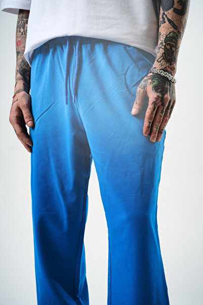 Respire Erkek Sprey Baggy Eşofman Altı Mavi