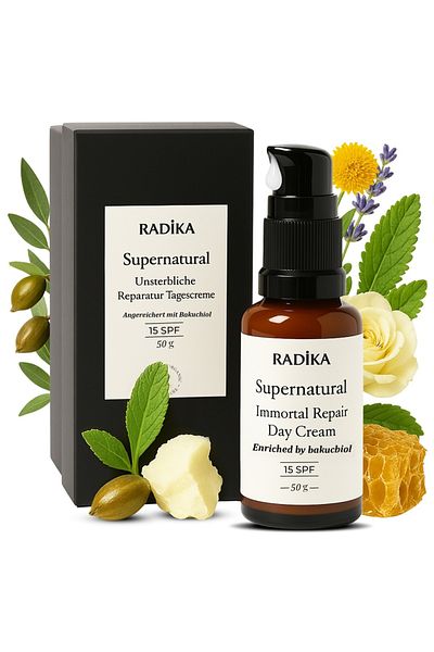Radika Aromatherapy Natürliche Tagescreme 50 Gr, Bio, Anti-aging, 15 Spf