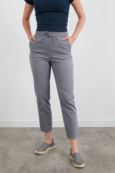 Fulla Moda High Waist Elastic Trousers
