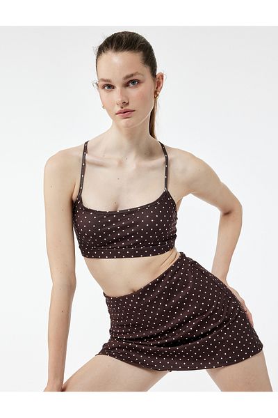 Koton Fusta pantaloni scurți sport din țesătură interlock cu talie înaltă
