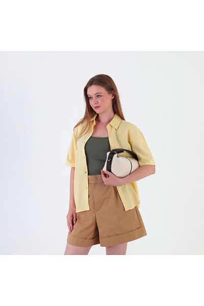 GUONN Flowers Versatile Canvas Women's Handbag with Strap