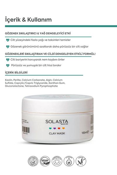 Solasta Kaolin Clay Mask