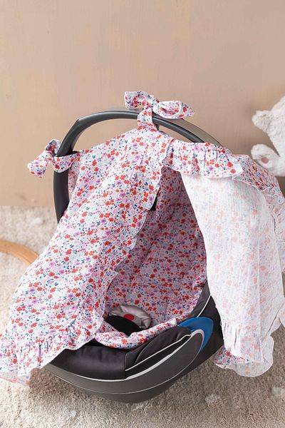 Atelier Babbi Stroller Set - Little Flowers / Red