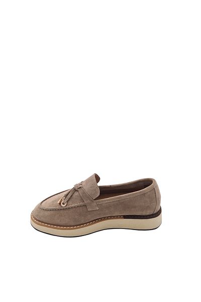 aayak&kabımofficial Comfortable and Stylish Genuine Leather Suede Women's Loafer – Saraç Embroidered Eva Sole