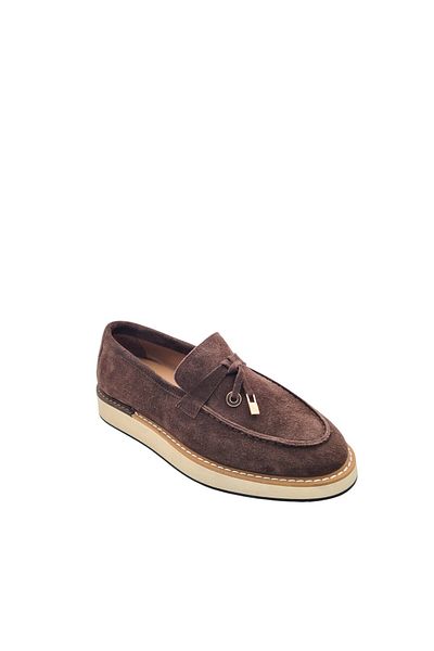 aayak&kabımofficial Comfortable and Stylish Genuine Leather Suede Women's Loafer – Saraç Embroidered Eva Sole