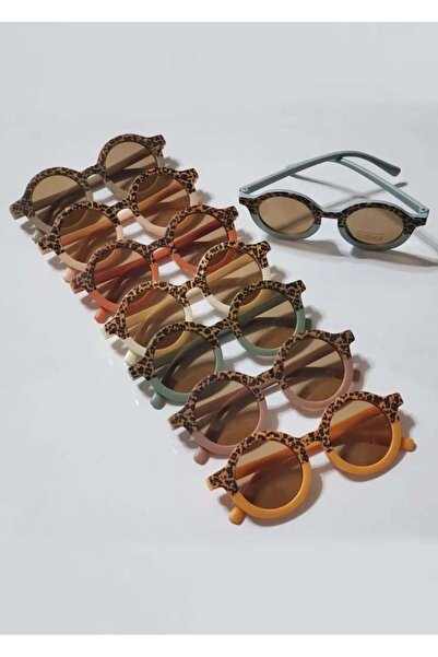 Kai Baby Nordic Cute Children's Sunglasses Unisex Leopard Patterned 1-7 Years Old