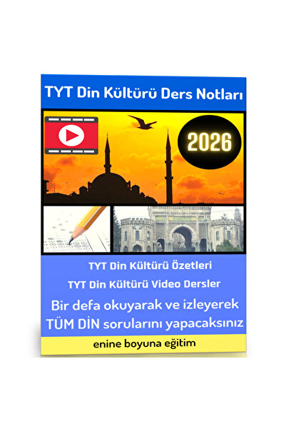 Enine Boyuna Eğitim 2026 Tyt Din Kültürü Ders Notları Kitabı