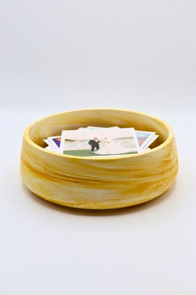 pamircandles Polaroid Bowl Keepsake Bowl Colorful Handmade Bowl for Pictures Coffee Table Decorative