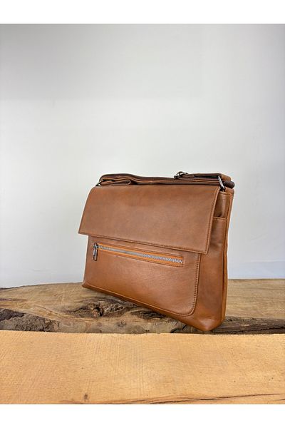özdemirler deri Genuine Leather Covered Briefcase, Leather Casual Tablet Carrying Case, Organizer Leather Bag, Notebook