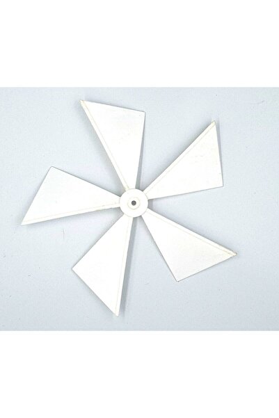 ALION Beyaz Bodrum Yel Değirmeni 19cm Dekoratif Pervane Rüzgar Gülü Stili