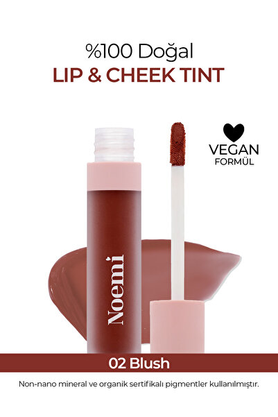 Noemi Lip & Cheek / Tint - Besleyici Özellik - 02 Blush