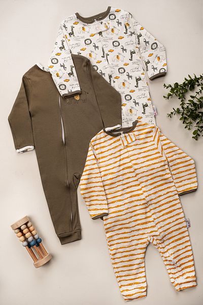 SFKHOME Children's Overalls with Baby Boy Booties 3-Piece